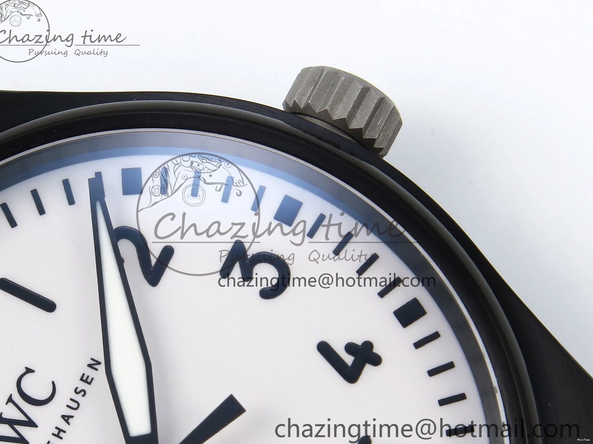 MIROTIME 0101 Pilot Black Ace BLSF 1:1 Best Edition White Lume Dial on Black Nylon Strap MIYOTA OnTrend 7021